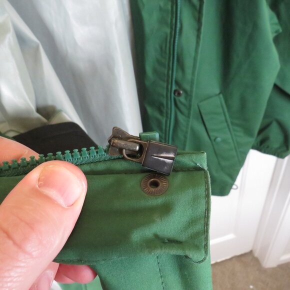 Vtg Michigan State Spartans Jacket Full Zip Mens 2XL Waterproof Rain Nike Team - Picture 7 of 7